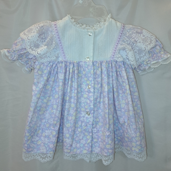 Vintage 12 Mo. Adorable Lily Lace Infants Dress Very Nice Condition Easter - Picture 3 of 12